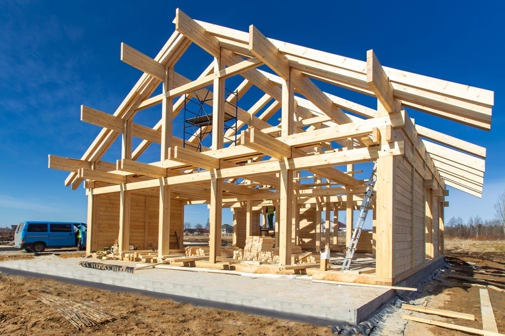 Construction de structures en bois