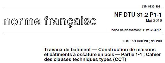 Forum Bois.com : Nouveau DTU 31-2 – Construction de maisons et bâtiments à  ossature bois | Bois.com