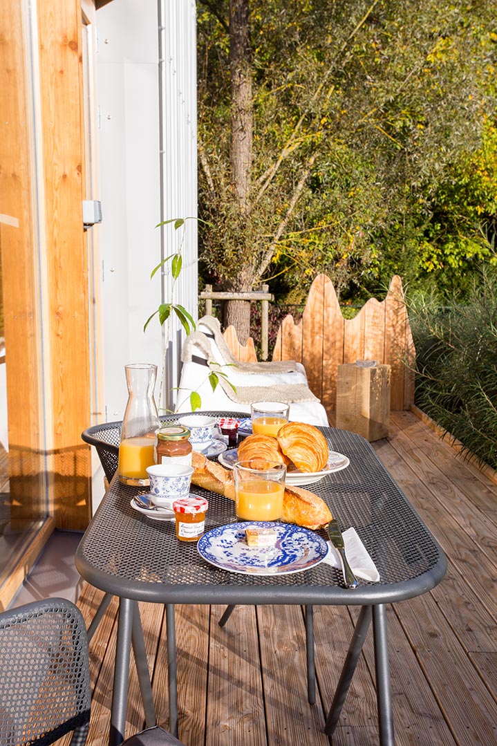 terrasse petit déjeuner