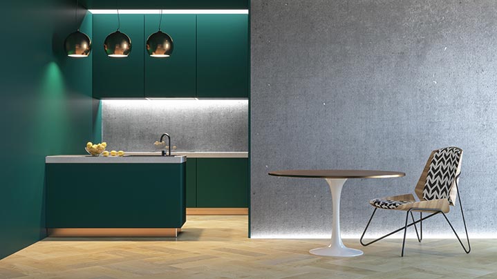 Exemple de pose de parquet en mosaïque