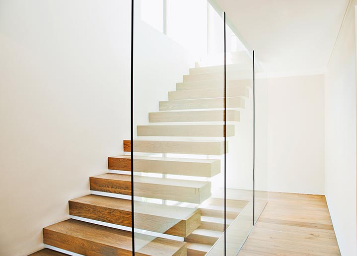 Escalier bois style contemporain