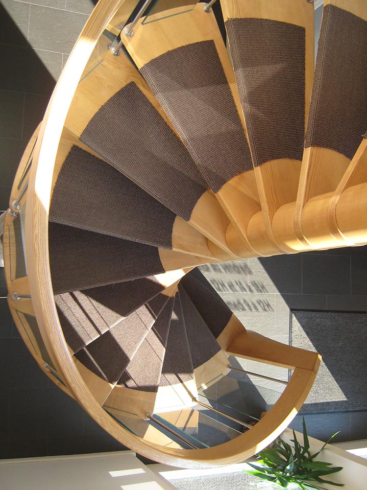 Exemple d'escalier hélicoïdal