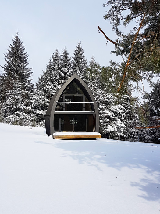 Vue de l'extérieure du chalet Epsilo