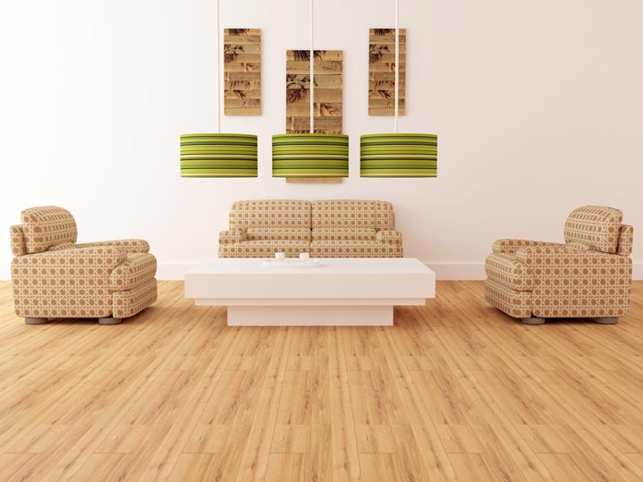 Exemple de parquet en canne de bambou