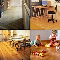 Cuisine, chambre, salon ou couloir... A chaque type de pièce, sa classe de parquet