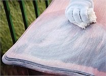 Visuel d'un nettoyage de bois cérusé