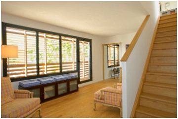 Vue de l'intérieur - Escalier bois