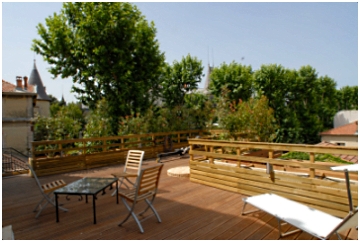 Vue du toit terrasse