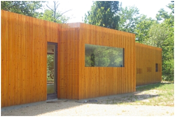 Vue de l'intégration de la maison dans le paysage