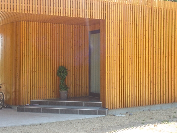 Vue de l'entrée de la maison