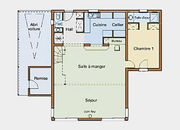 Visuel du plan initial - Rez de chaussée