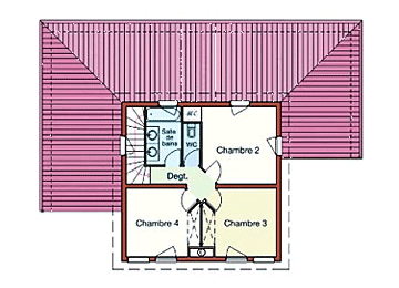 Visuel du plan initial - Etage
