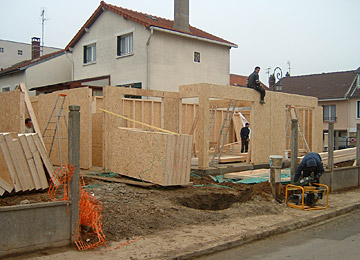 Visuel de la construction de la structure