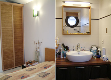 Visuel de la chambre parentale et de la salle d'eau