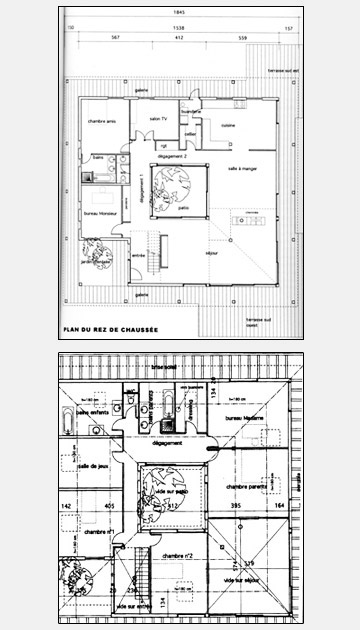 Visuel plan du rez de chaussée et de l'étage