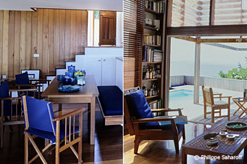 Deux visuels montrant l'intérieur de la maison