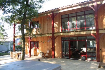 La façade de la maison terminée