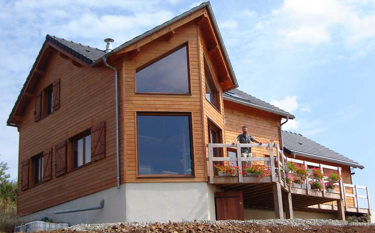 Maison en bois à vendre - Chalet et ossature en bois - Espaces