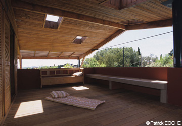 Visuel de la terrasse couverte