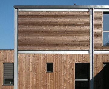 Visuel du bardage en mélèze