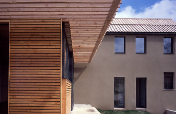 Visuel du débord de toit de la maison